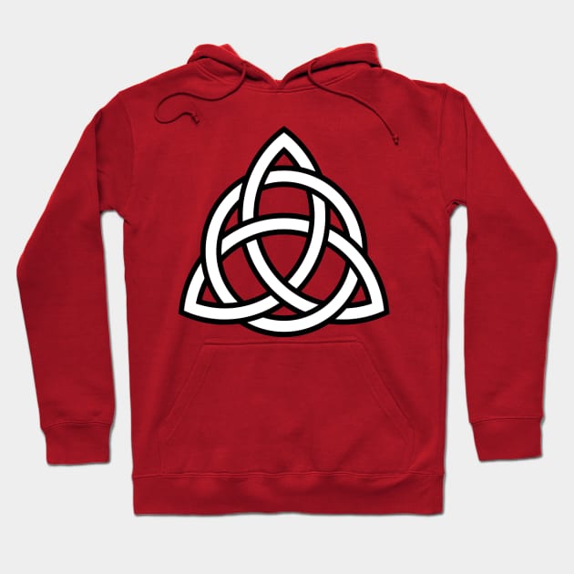 Triquetra Knot With Interlaced Circle Hoodie by taiche